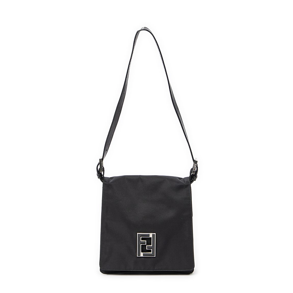 Fendi FF Flap Shoulder Bag en Noir main product photo