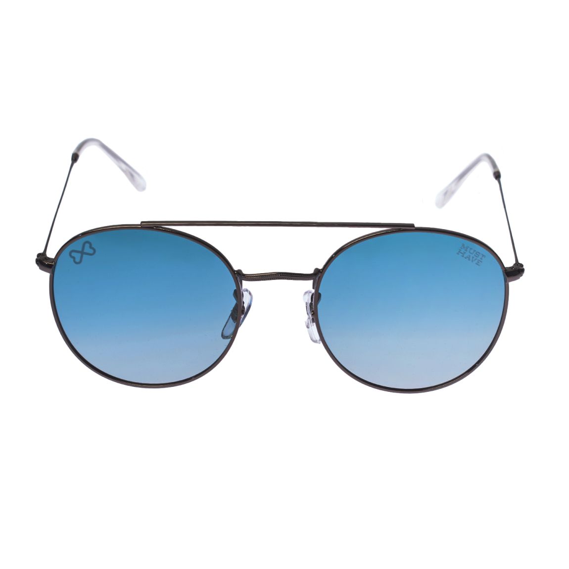Lunettes de soleil rondes polarisées protection UV 400 GREEN-ARMY Homme-Femme main product photo