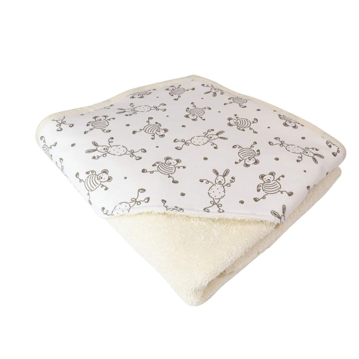 Cape de bain bébé coton éponge TOURNICOQUIN main product photo