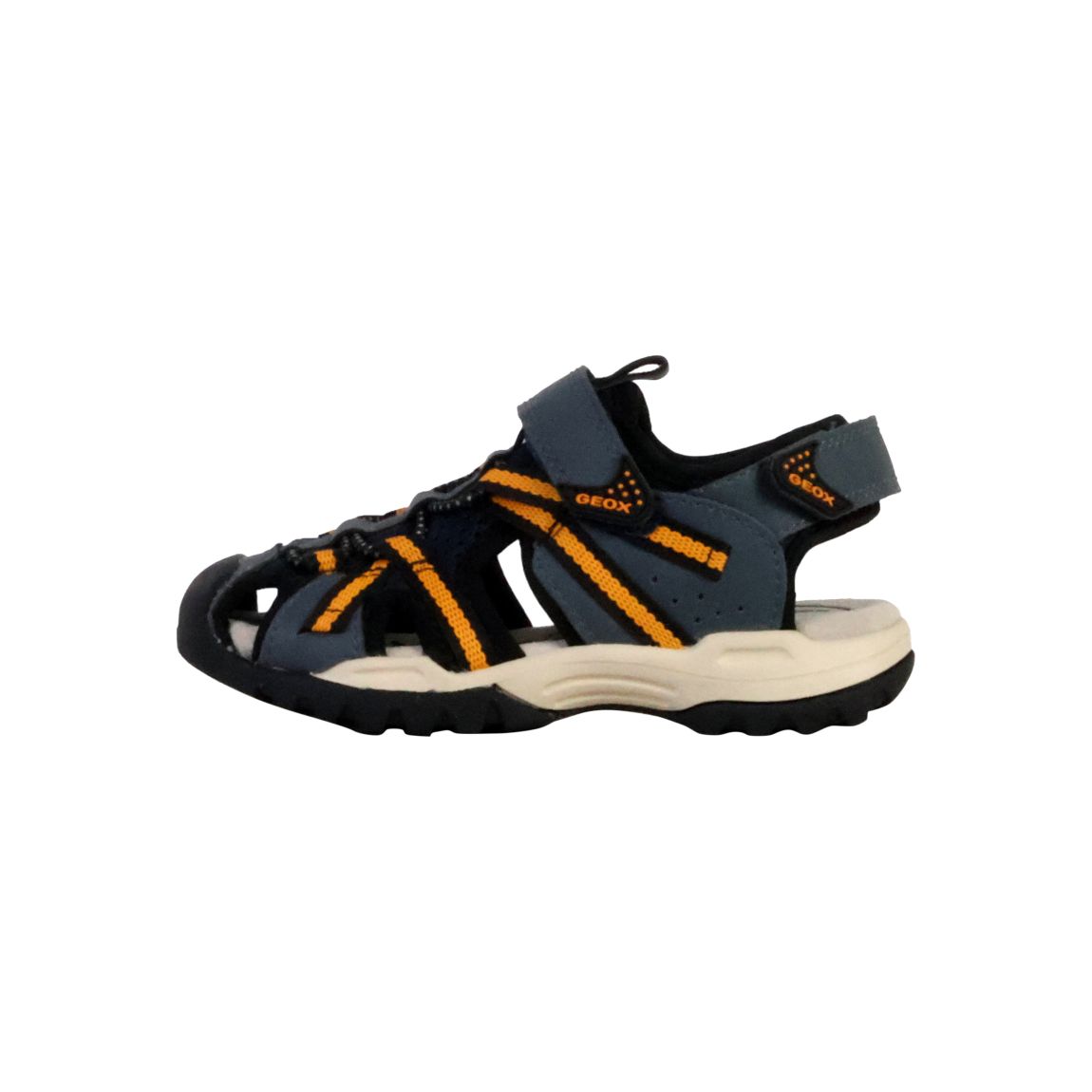 Sandales Cuir Enfant Borealis Marine/Orange main product photo