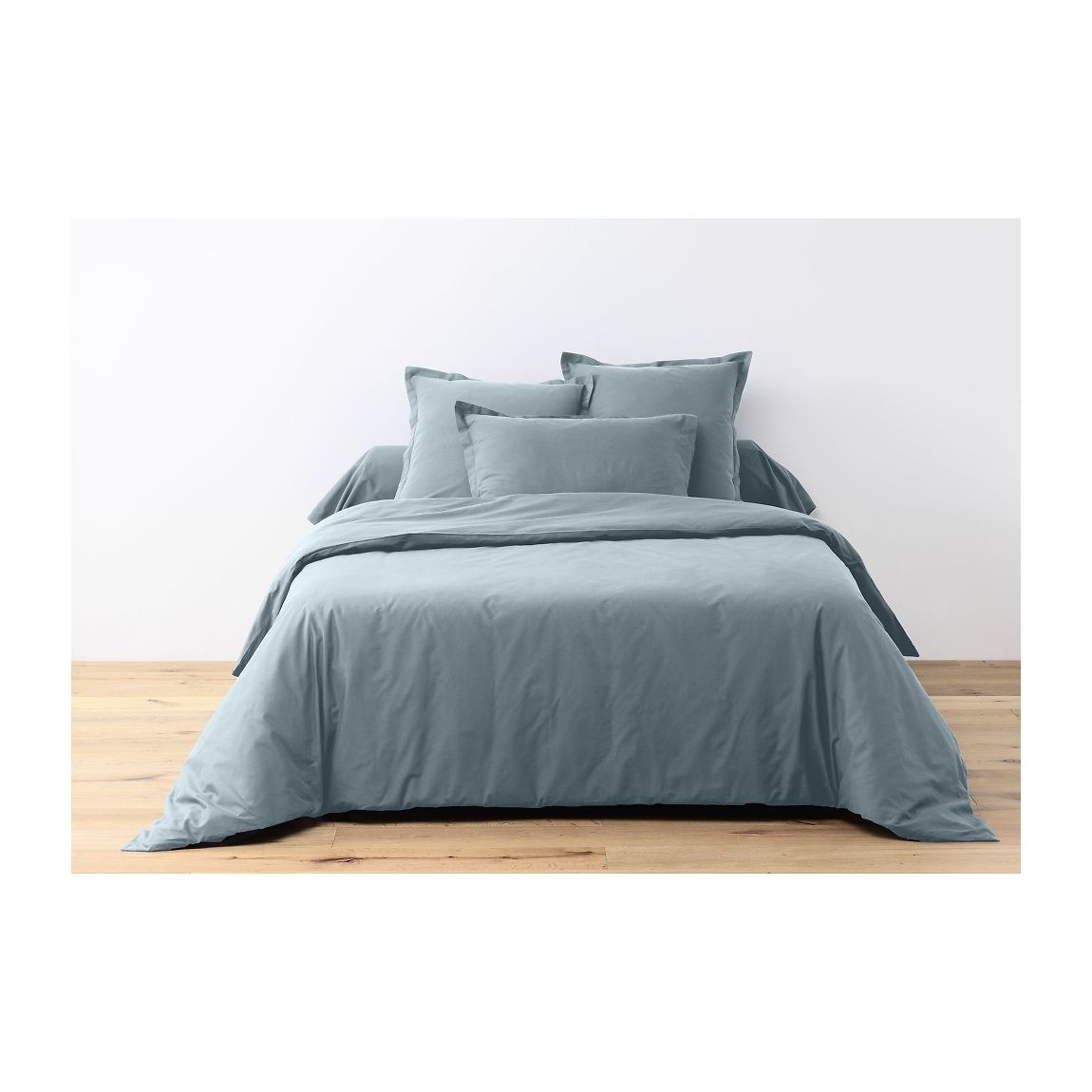 Parure Housse De Couette 100% Coton Bleu Polaire main product photo