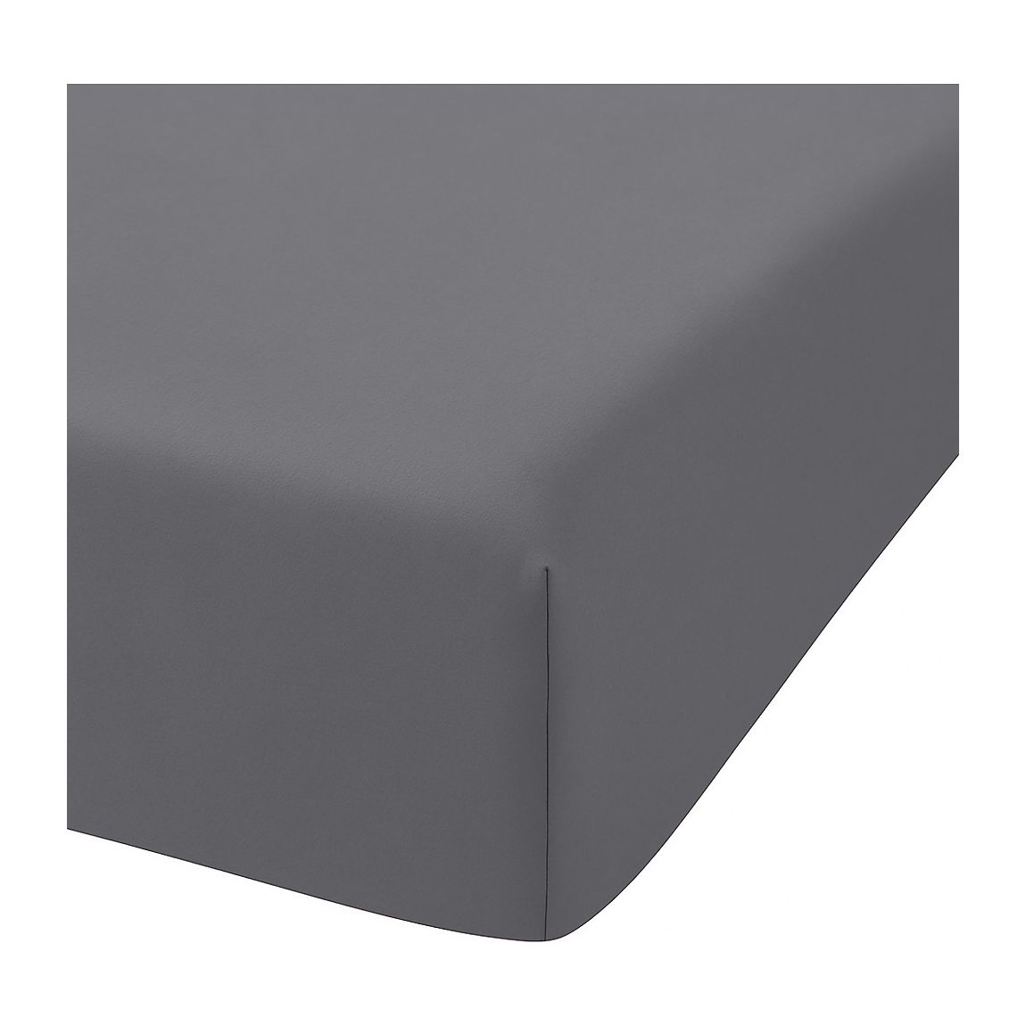 Drap Housse 100% Percale De Coton Gris main product photo