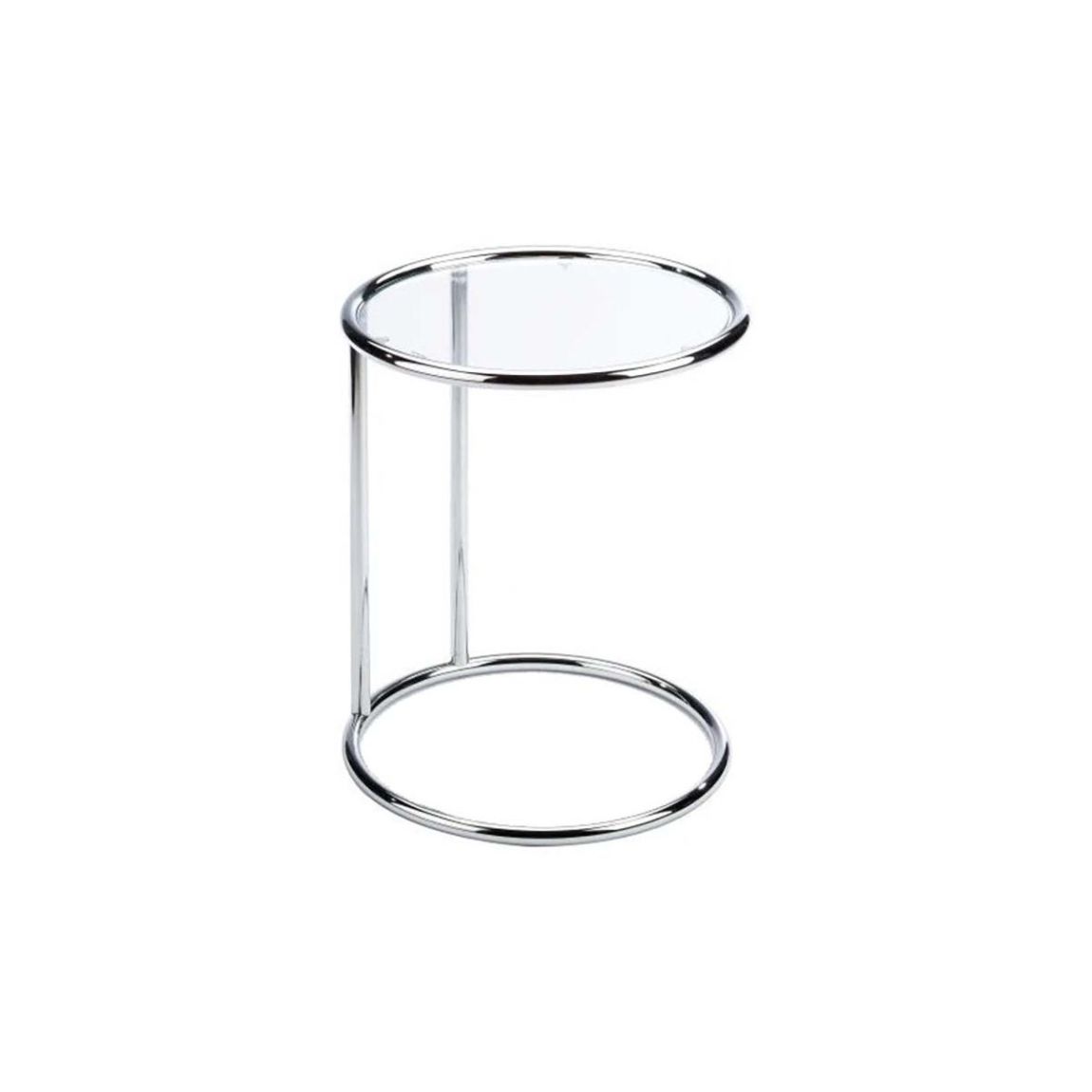 Bout de canapé en métal plateau en verre Side main product photo