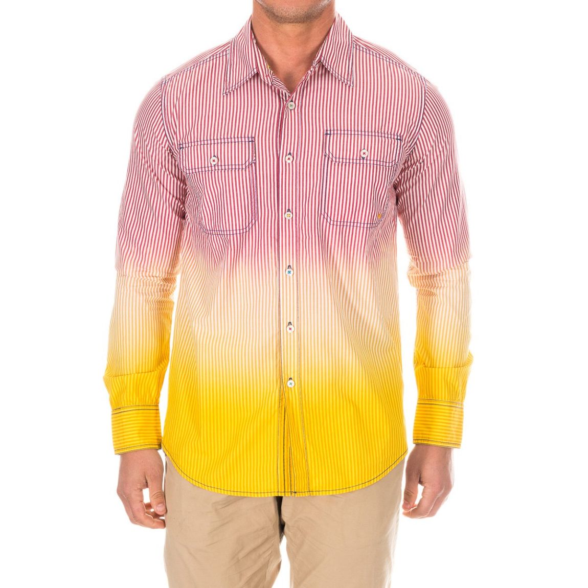 Chemise à manches longues avec col à revers AFH0039 homme main product photo