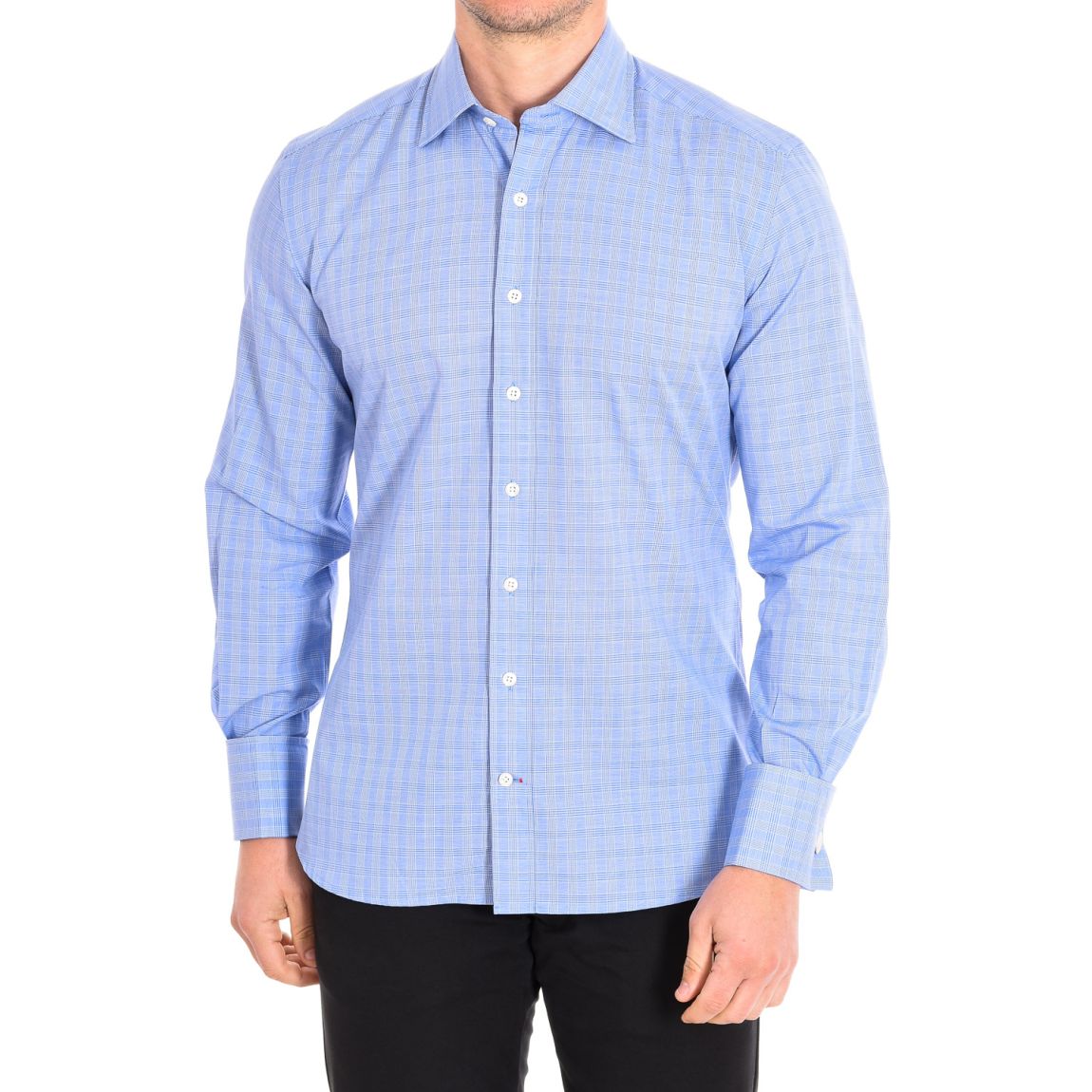 Chemise homme manches longues col revers ALPHONSE3 main product photo