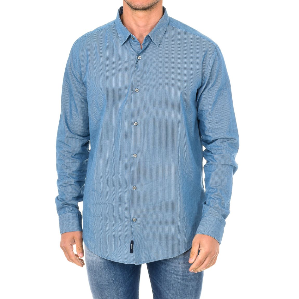 Chemise manches longues col revers homme 3Y6C09-6NDZZ main product photo