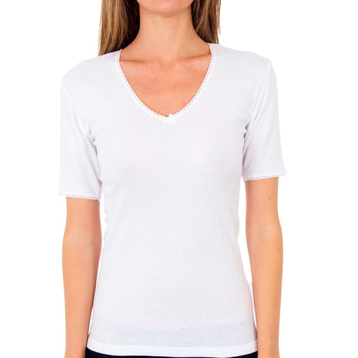 T-shirt thermique à manches courtes pour femme APP01BS main product photo