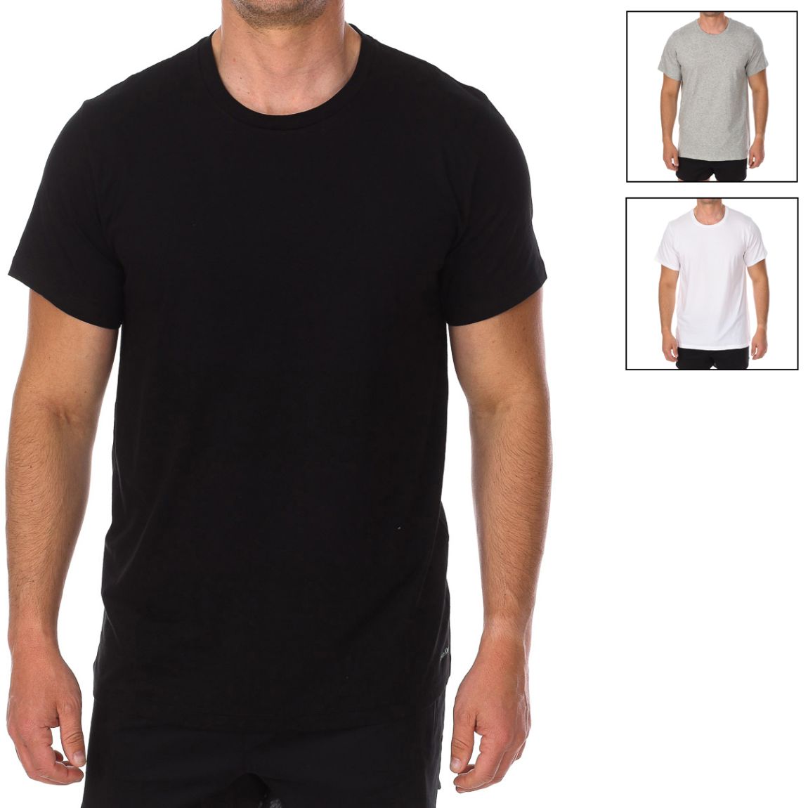 Lot de 3 débardeurs à manches courtes NB4011E pour homme main product photo