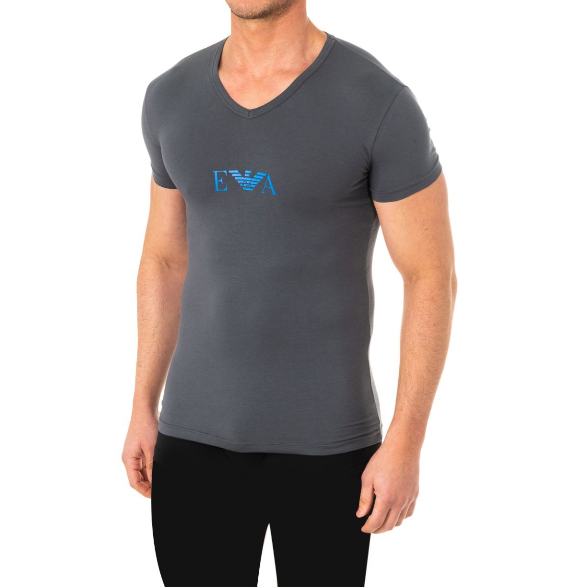 T-shirt col V manches courtes homme 110810-8P715 main product photo