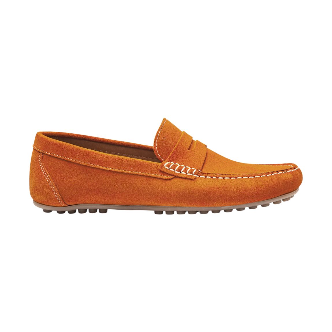 Mocassin Cuir Gaspard Orange/Suede main product photo
