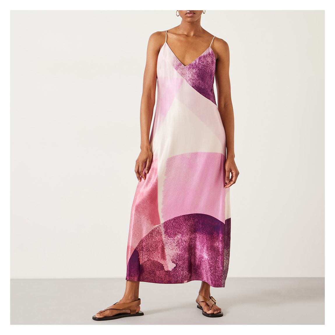 Robe Longue Multi Rose Leanne Slip main product photo