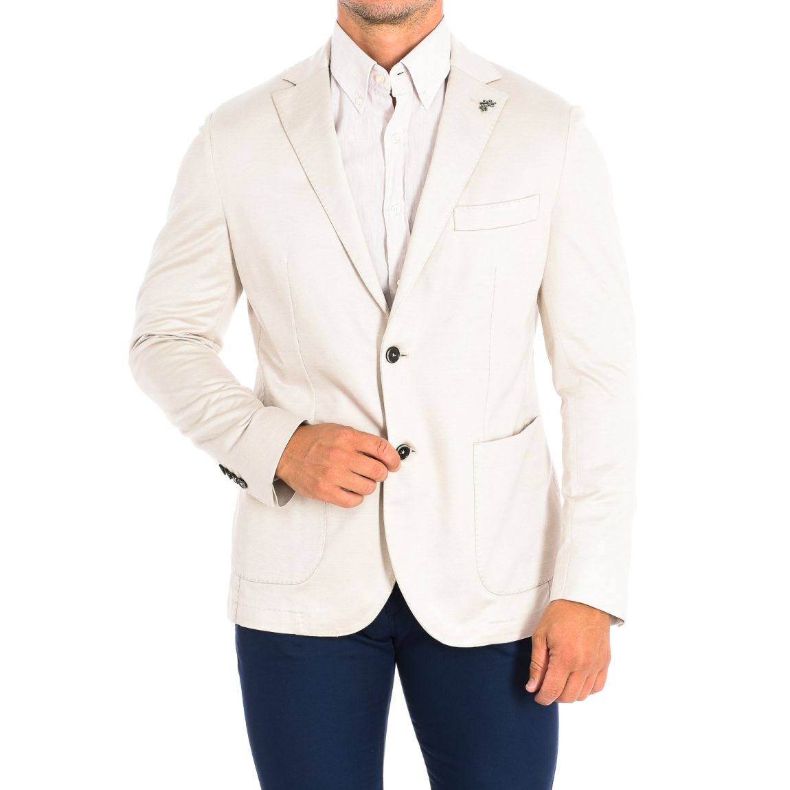 Blazer à manches longues pour homme coupe classique PMJA01-JS238 main product photo