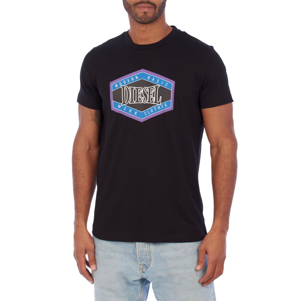 T-shirt imprimé manches courtes homme A06497-70GRAI main product photo