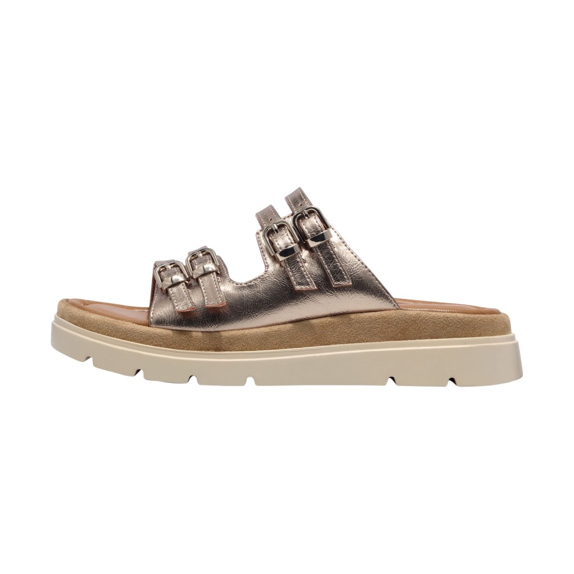 Sandales Compensé Cuir Bronce main product photo