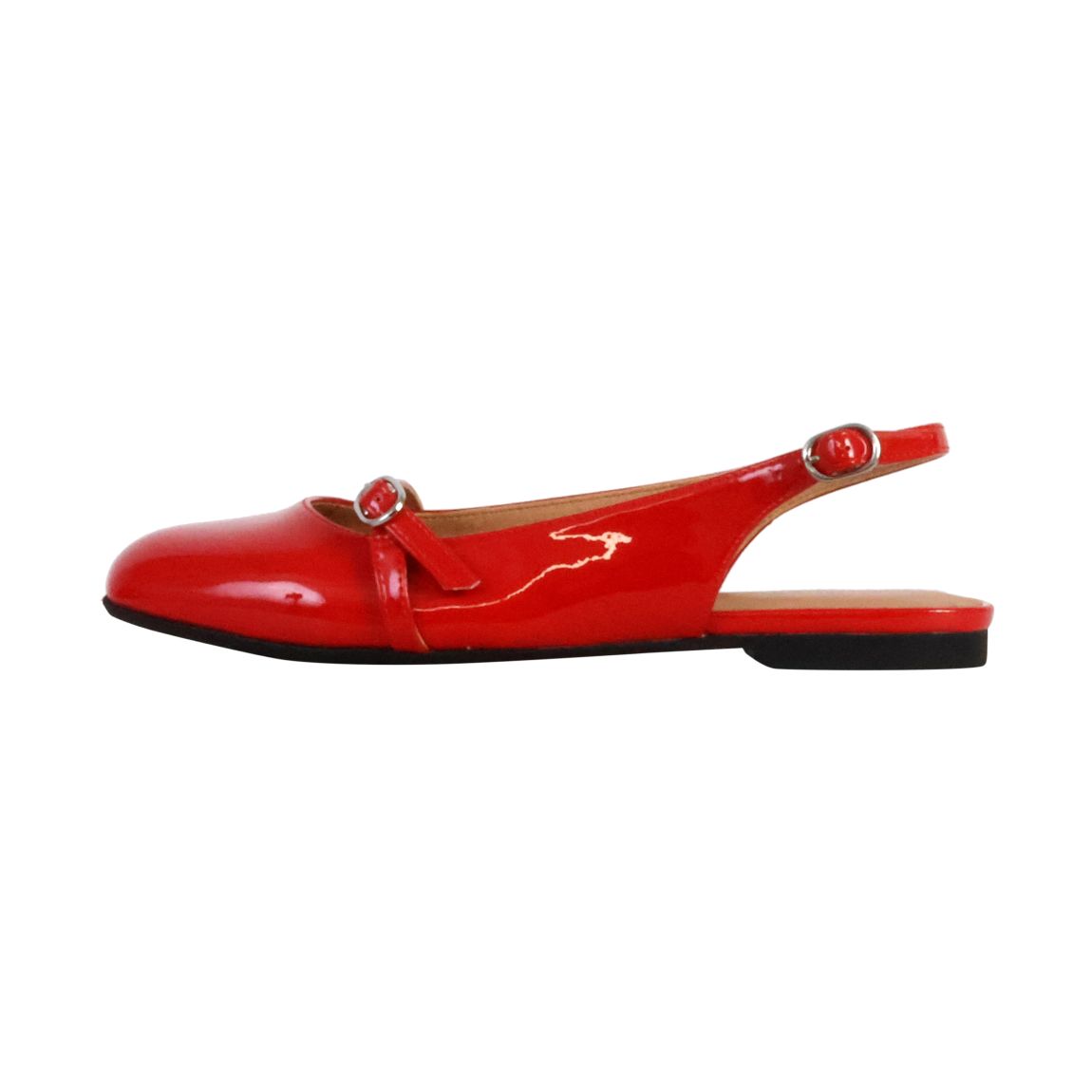 Ballerines Cuir Tiffany Verni Rouge main product photo