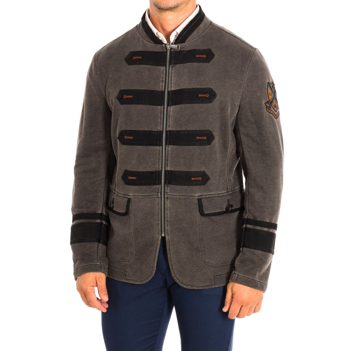 Veste col rond manches longues homme TMJE31-FP222 main product photo