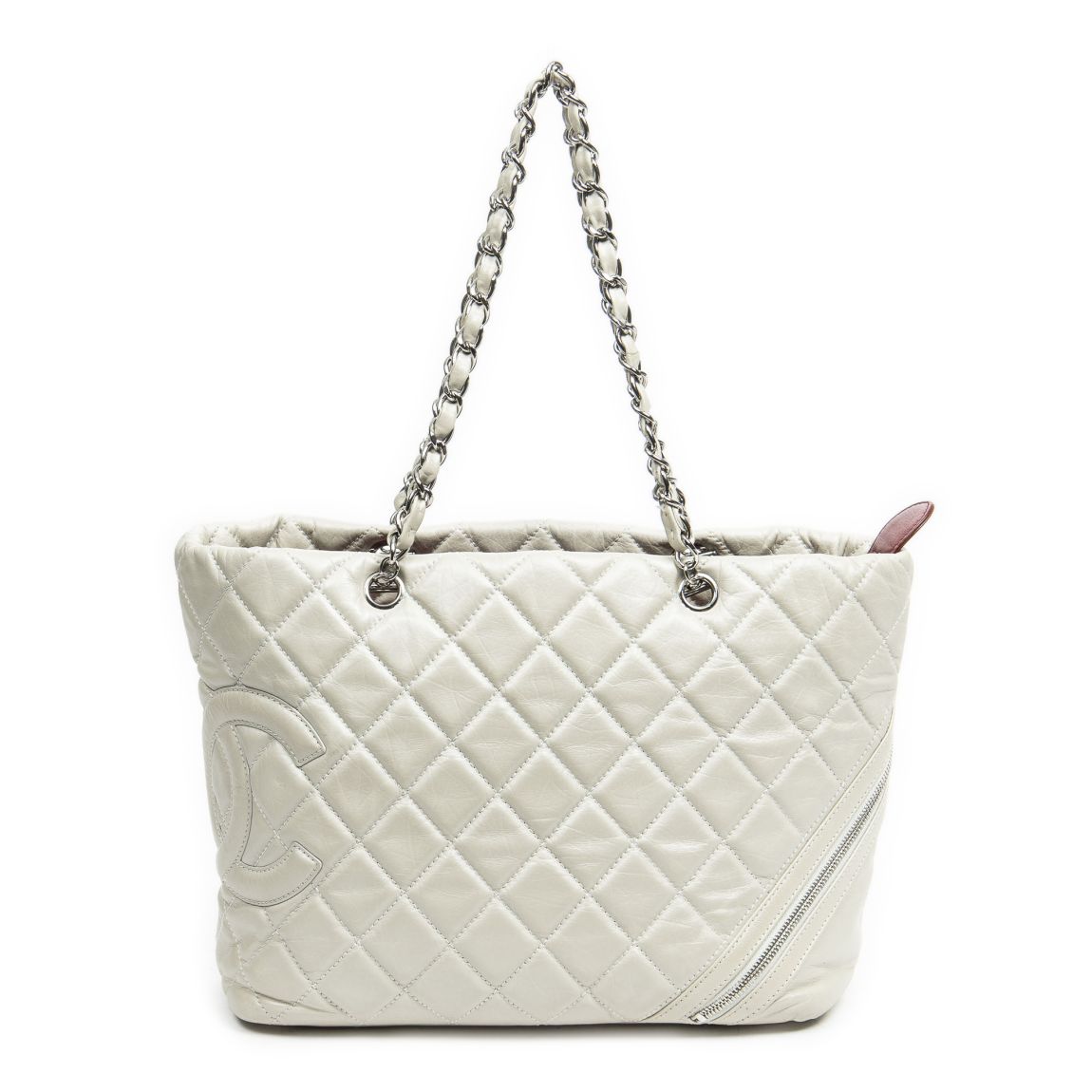 Chanel Large Cotton Club Tote en Blanc nacré main product photo