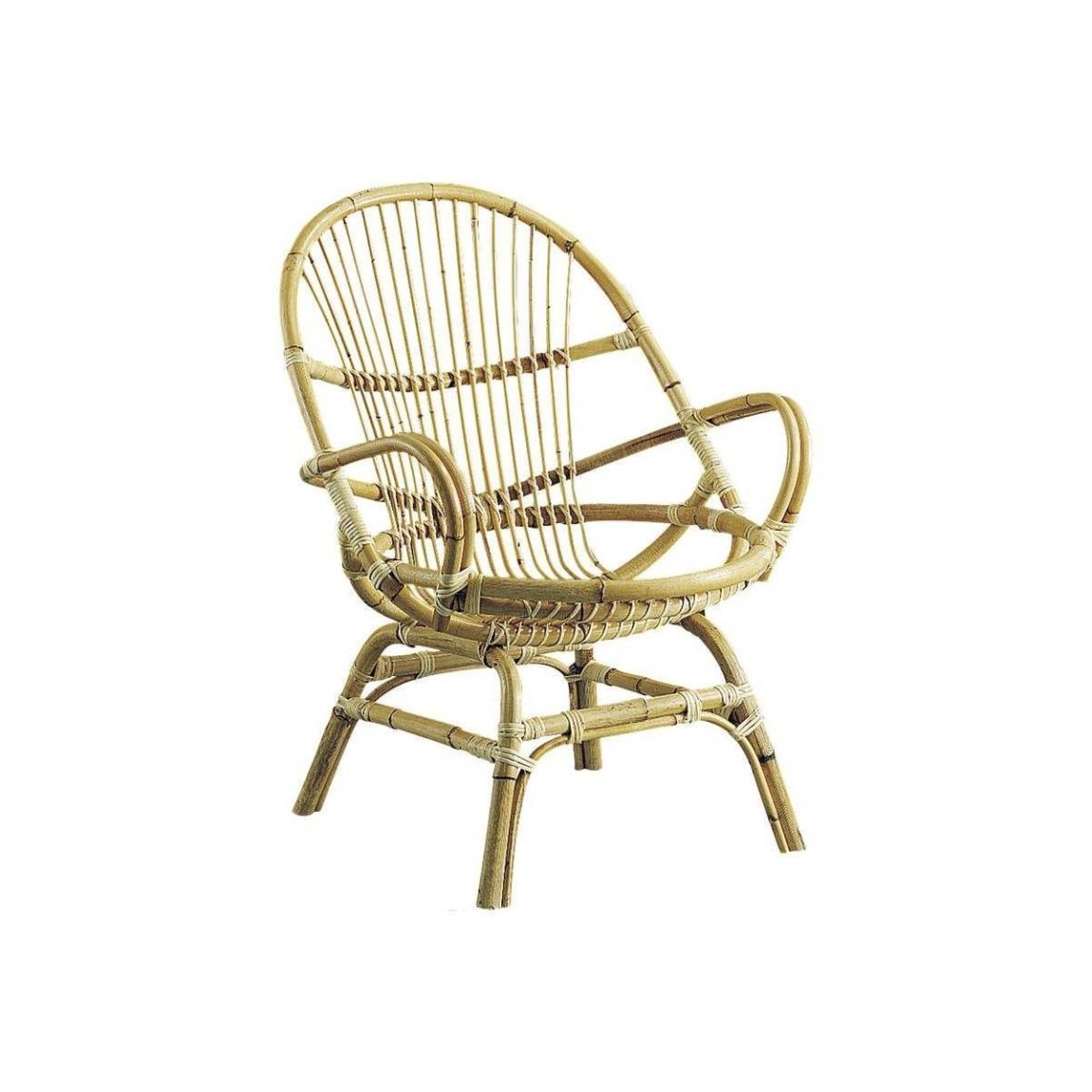 Fauteuil Coquille en manau Jakarta main product photo