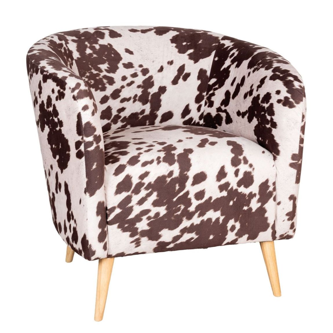 Fauteuil effet peau de vache Grand main product photo