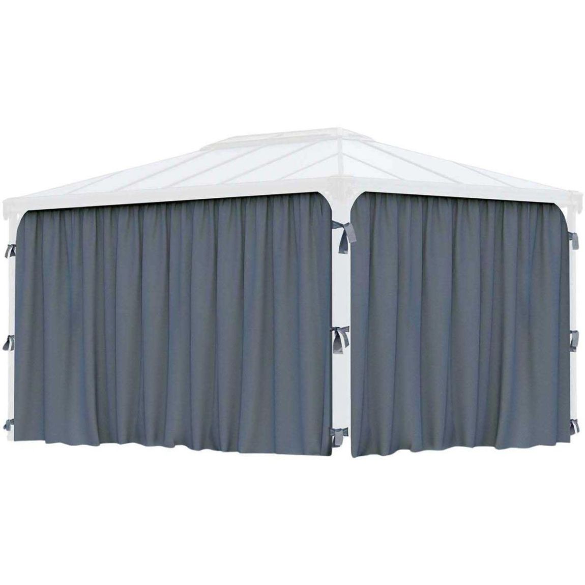 Rideaux pour tonnelles de jardin rectangulaires Martinique 4.3 m main product photo