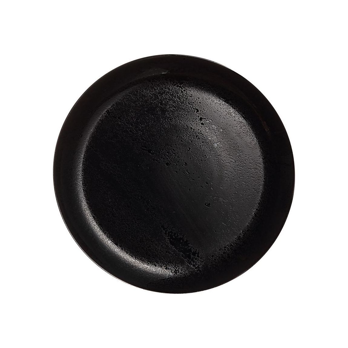 6 assiettes plates Noire 25cm main product photo