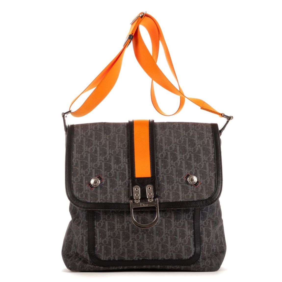 Dior Trotter Messenger Flap en Bleu marine main product photo