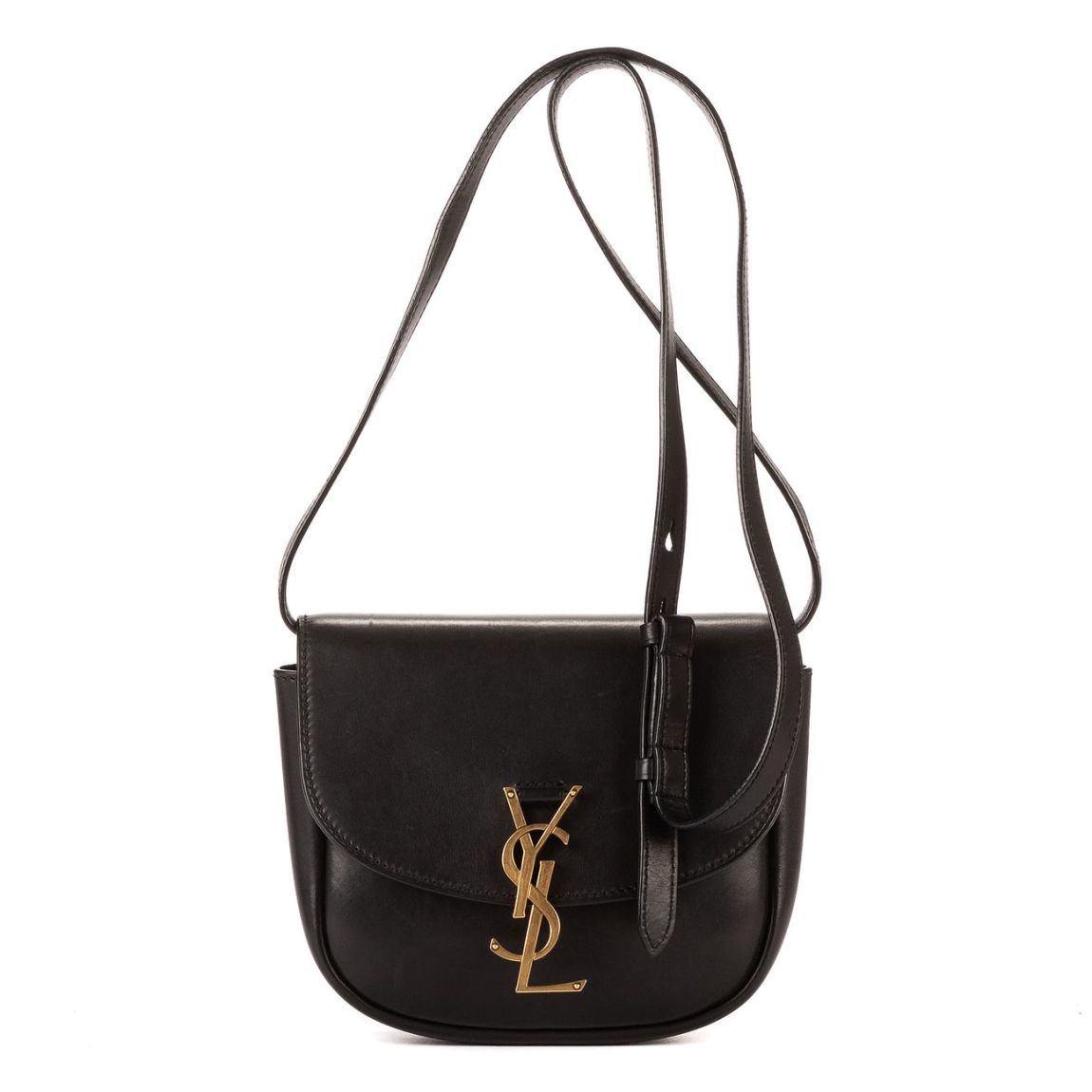 Yves Saint Laurent Kaia en Noir Du cuir de veau main product photo