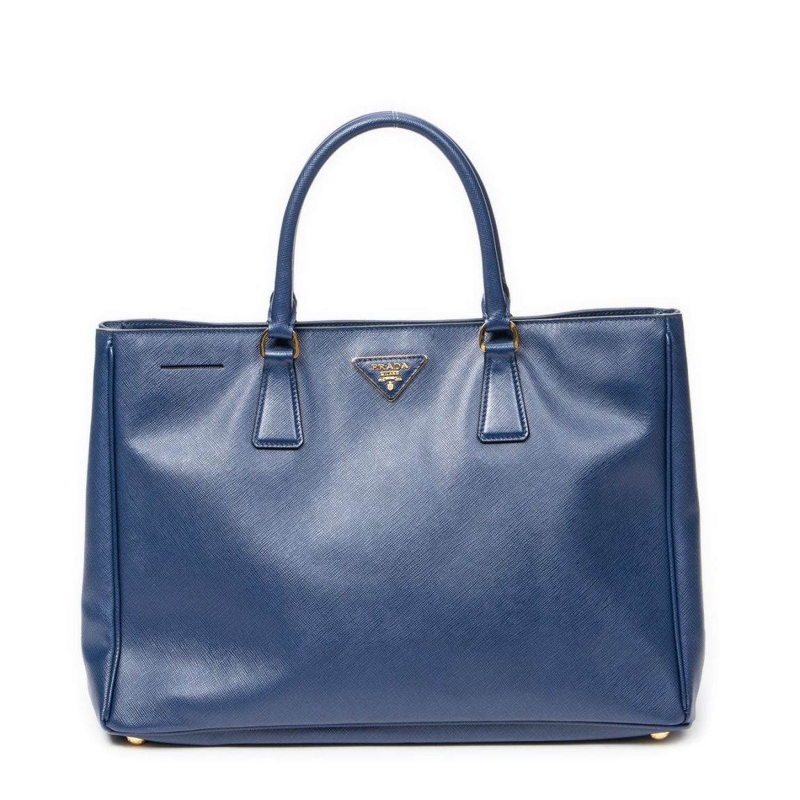 Prada Large Open Tote en Bleu main product photo