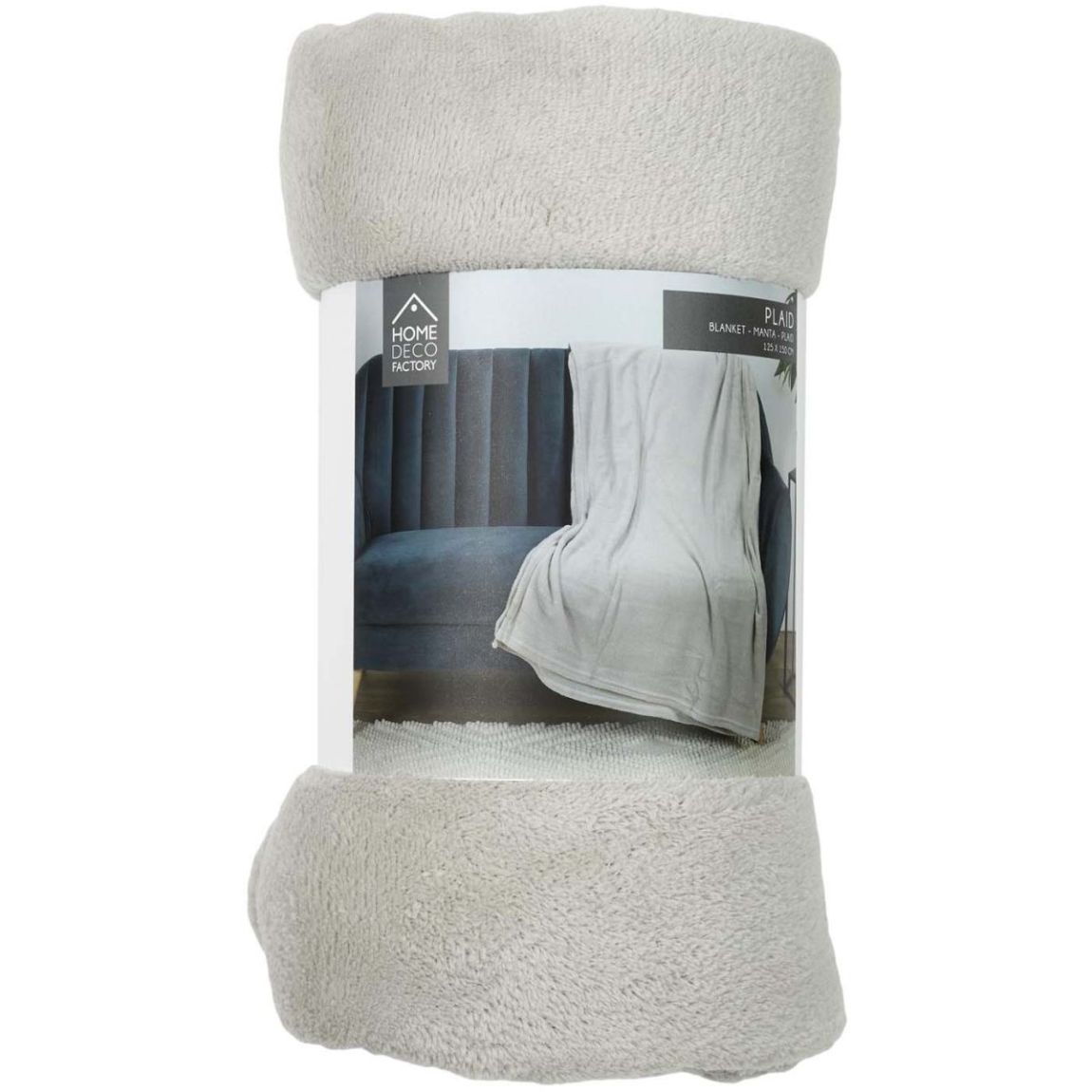 Plaid microfibre 125x150 cm Beige main product photo