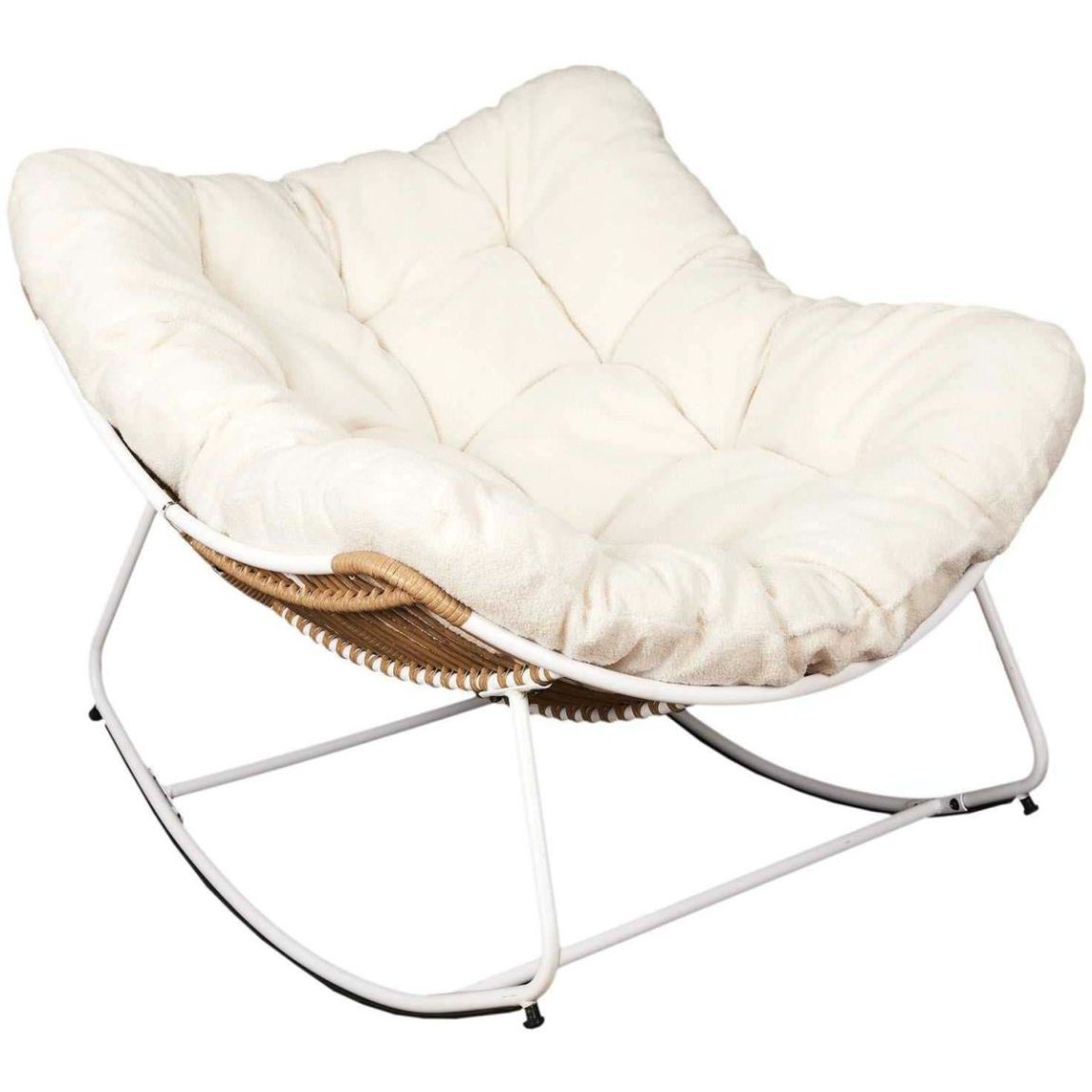 Fauteuil assise en tissu bouclette Odin main product photo
