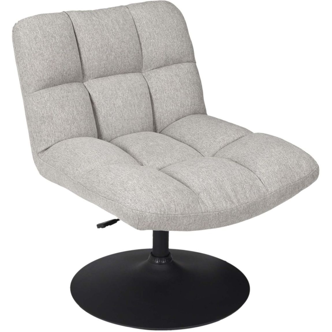 Fauteuil pivotant en tissu Anton Gris clair main product photo