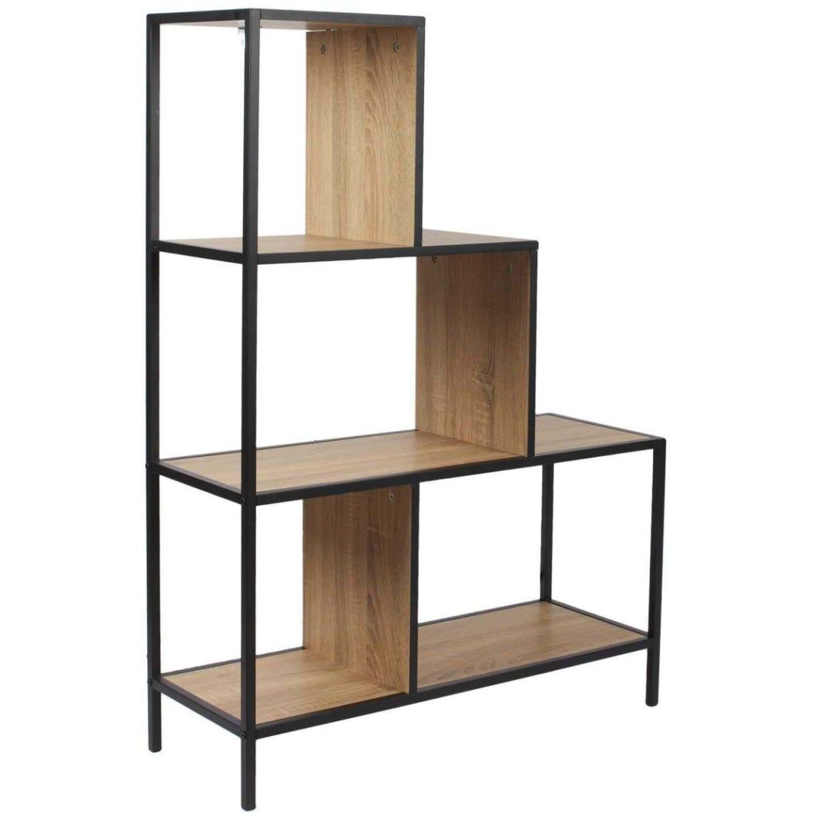 Etagère escalier en métal et bois Edison 80 x 30 x 112 cm main product photo