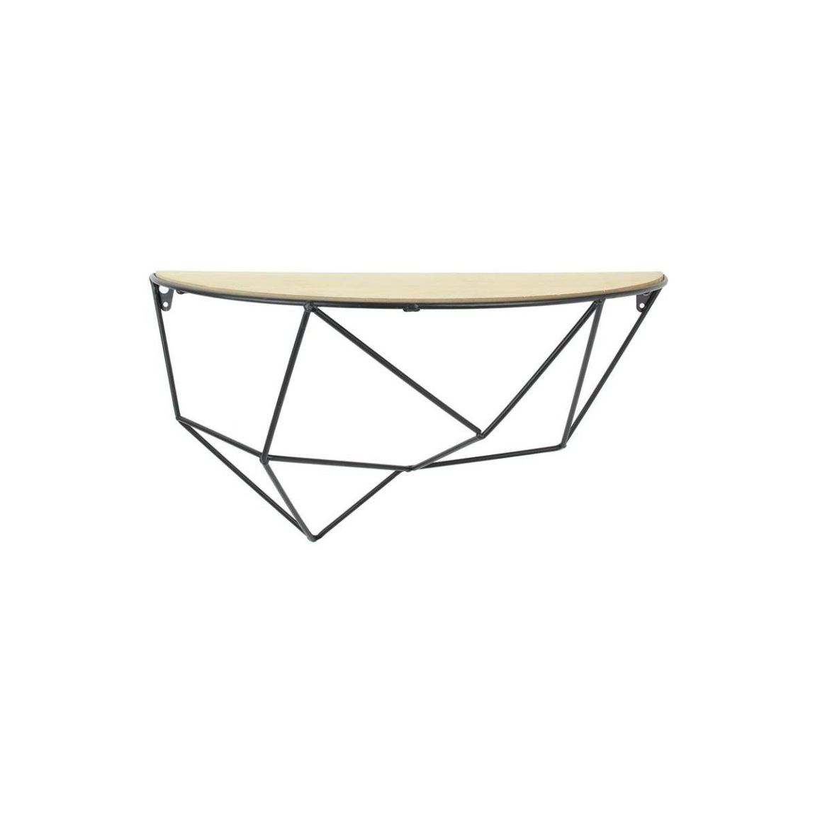 Etagère forme filaire plateau en bois 43 cm main product photo