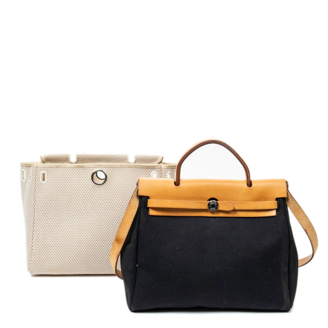 Hermès Herbag 2 in 1 PM en Beige/Tan main product photo