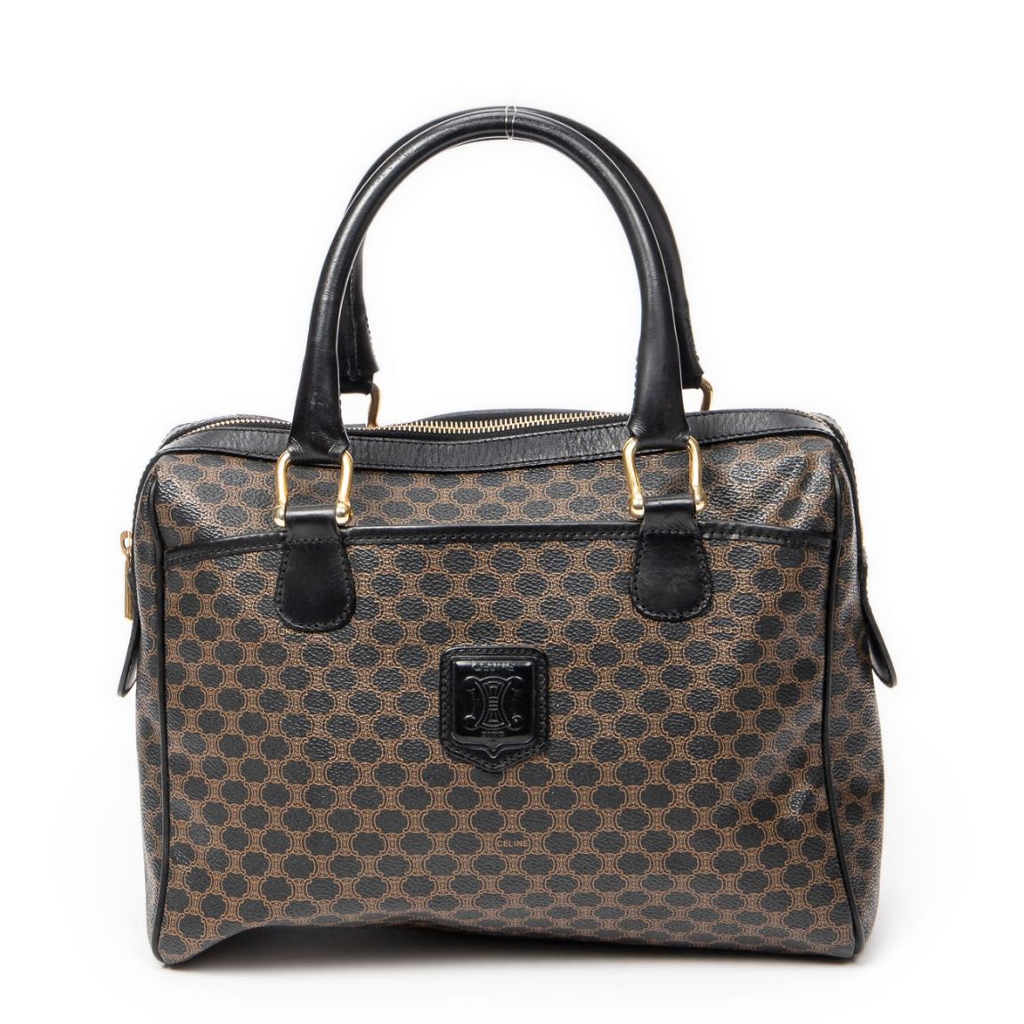 Celine Small Boston en Noir/Marron main product photo