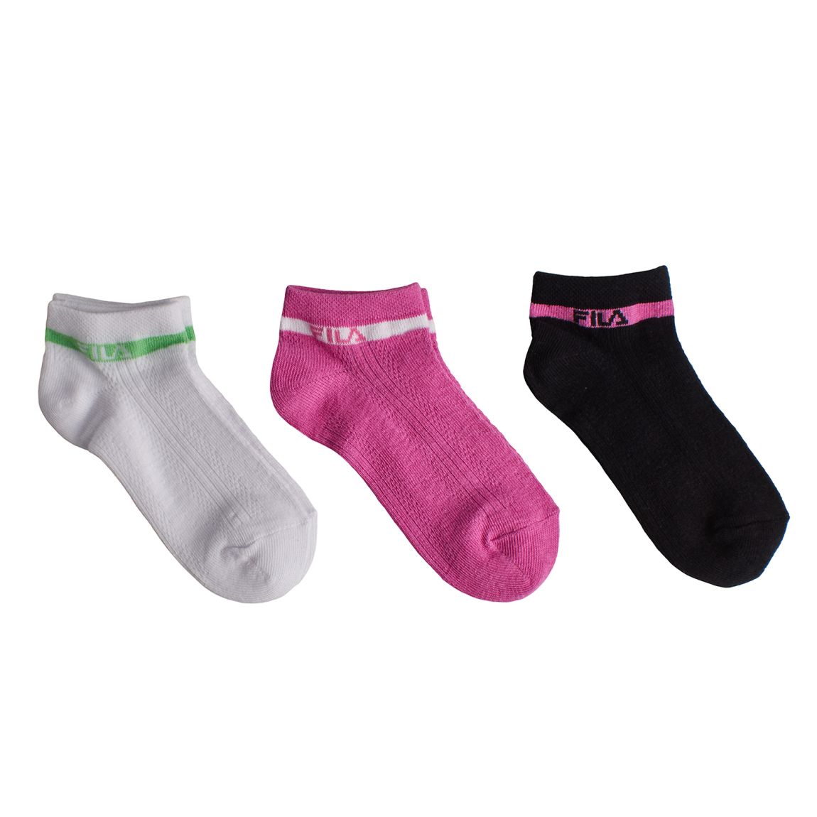 Lot de 3 chaussettes invisibles en coton F1427 pour filles main product photo
