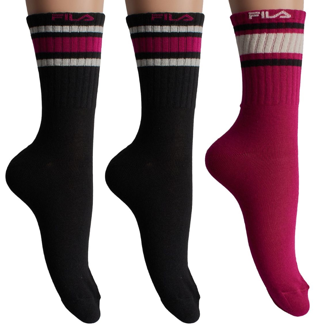 Lot de 3 chaussettes longues en coton F3610 pour homme et femme main product photo