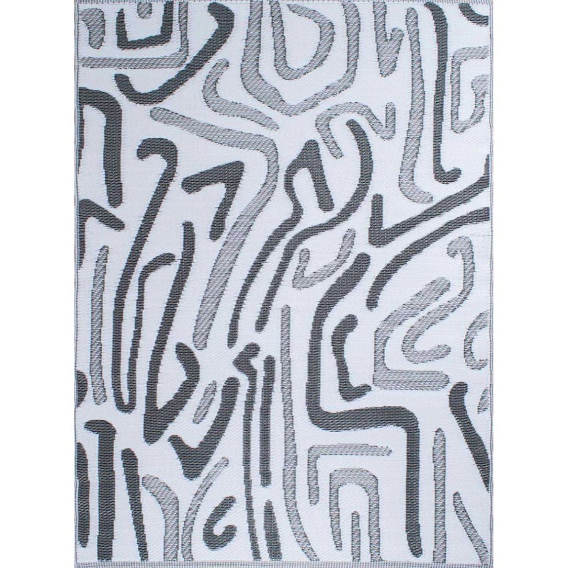 Tapis extérieur en polypropylène Spargi 1741 noir 150 x 220 cm main product photo