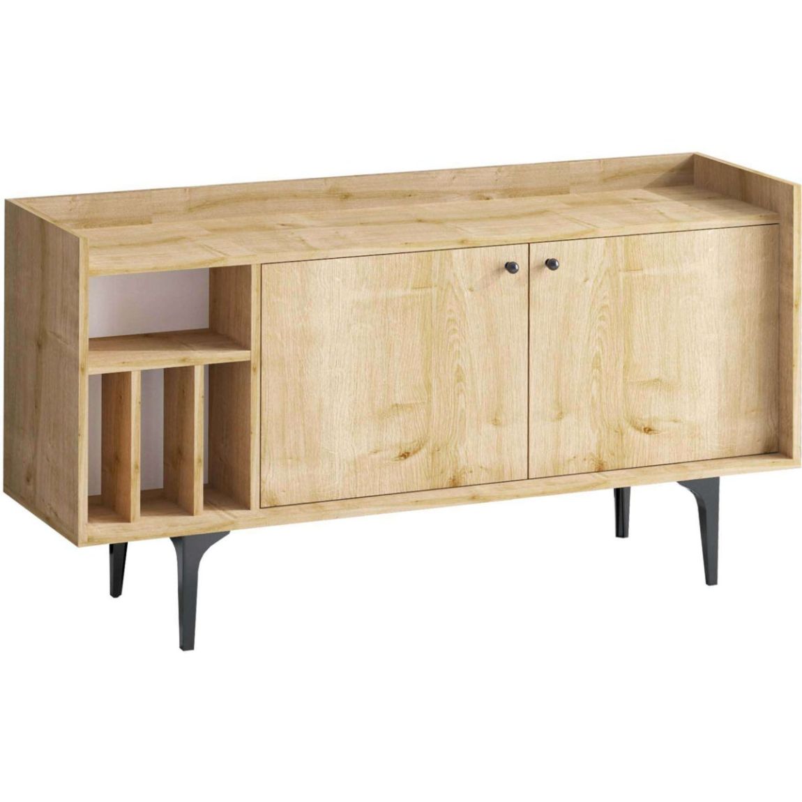 Buffet 2 portes et étagères en aggloméré Canopus main product photo