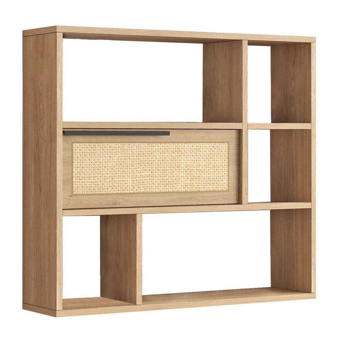 Etagère murale en aggloméré et effet cannage Only main product photo