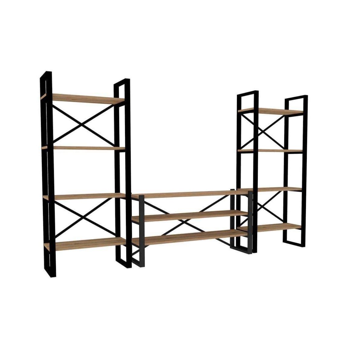 Etagère et meuble TV en métal et aggloméré Egzotik main product photo