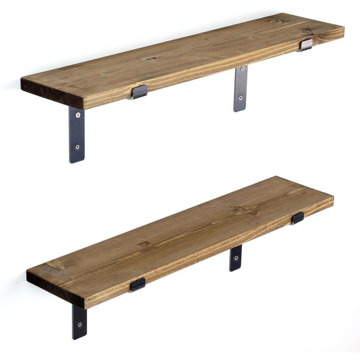 Etagère murale en sapin et métal Made main product photo