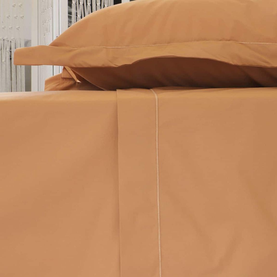 Drap plat en coton percale 200 fils DESIREE main product photo