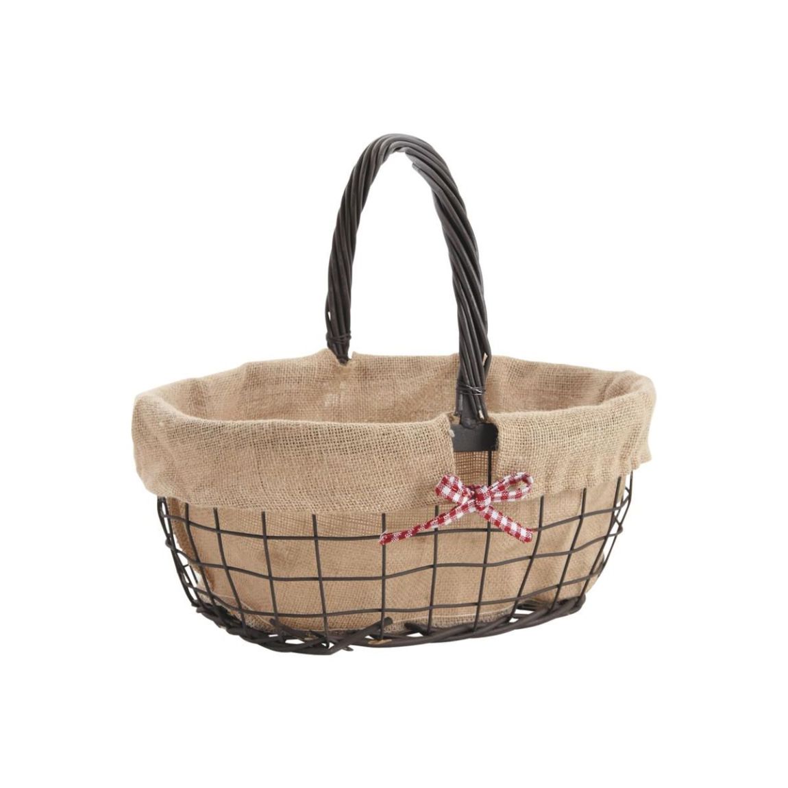 Panier ovale en métal "Charme Vintage" main product photo