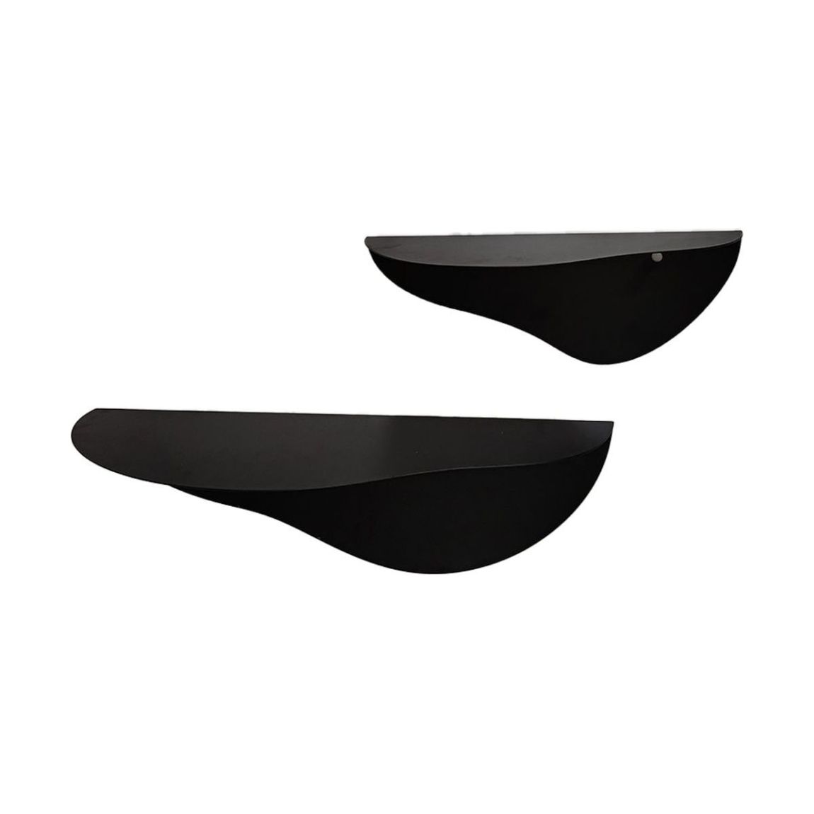 Étagères en métal noir (lot de 2) main product photo