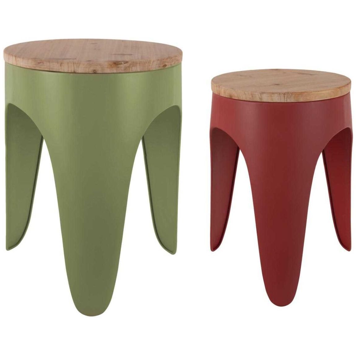 Ensemble de 2 tabourets Double Funky main product photo