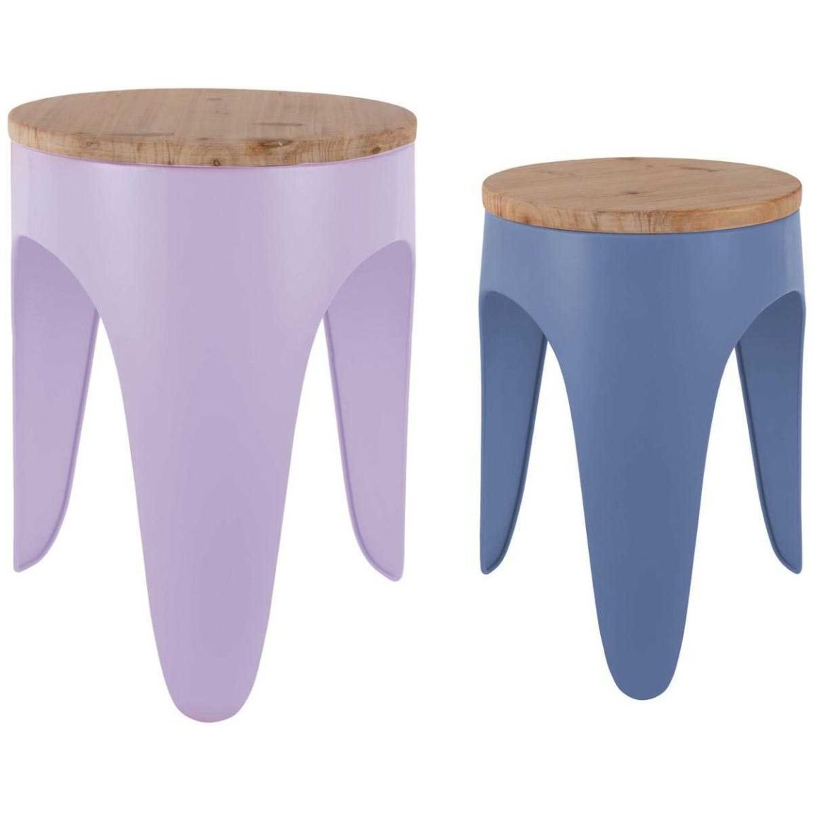 Ensemble de 2 tabourets Double Funky main product photo