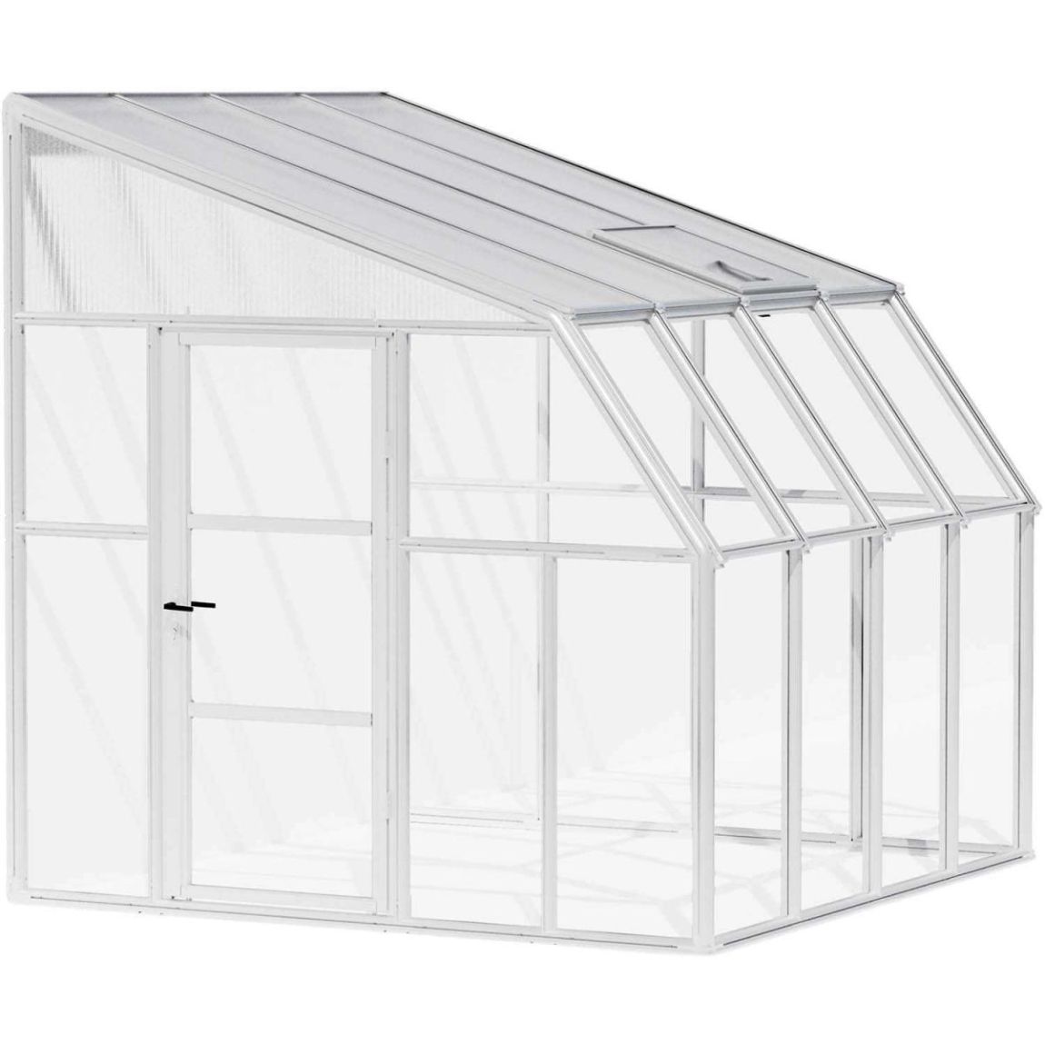 Véranda en aluminium blanc et polycarbonate Sun Room II 6.7m² main product photo