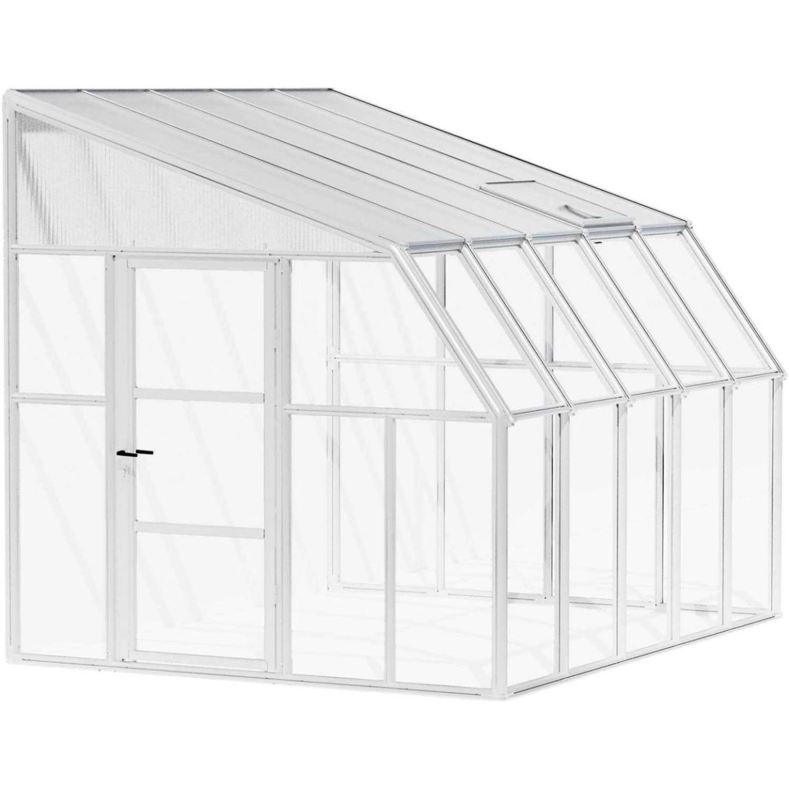 Véranda en aluminium blanc et polycarbonate Sun Room II 8.3m² main product photo