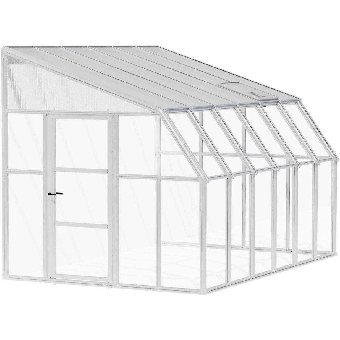 Véranda en aluminium blanc et polycarbonate Sun Room II 9.9m² main product photo